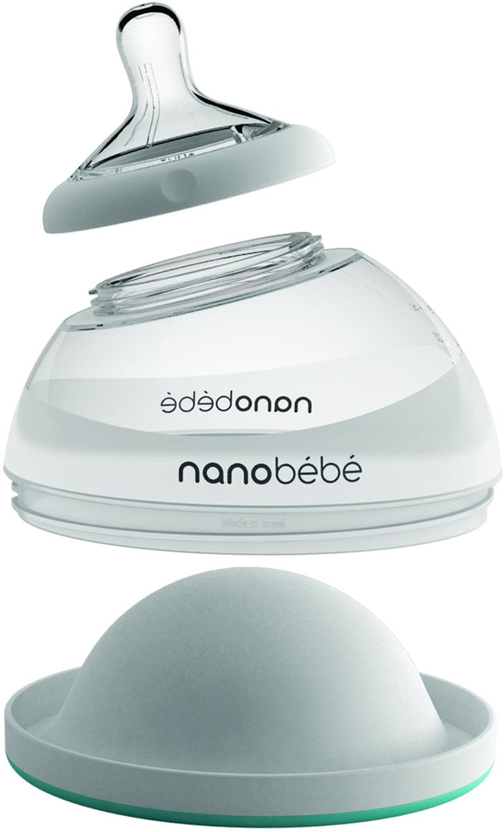 Nanobebe Breastmilk Bottle Single-Pack - Gray - FUS1010115