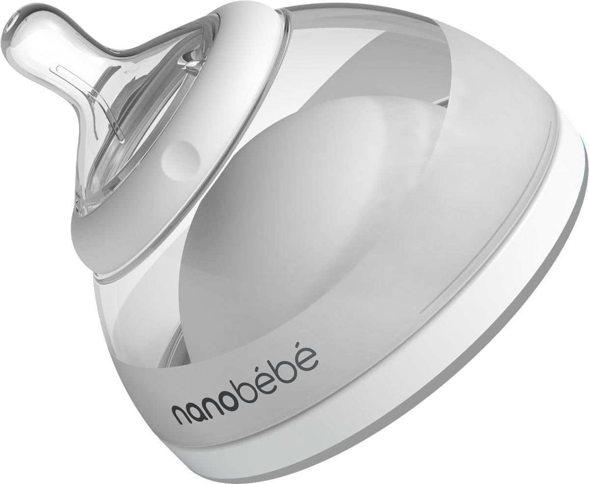 Nanobebe Breastmilk Bottle Single-Pack - Gray - FUS1010115