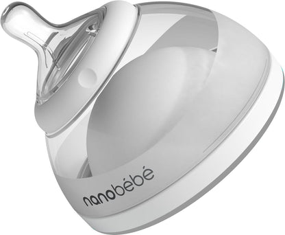 Nanobebe Breastmilk Bottle Single-Pack - Gray - FUS1010115