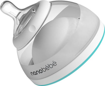 Nanobebe Breastmilk Bottle Single-Pack - Teal - FUS1010112