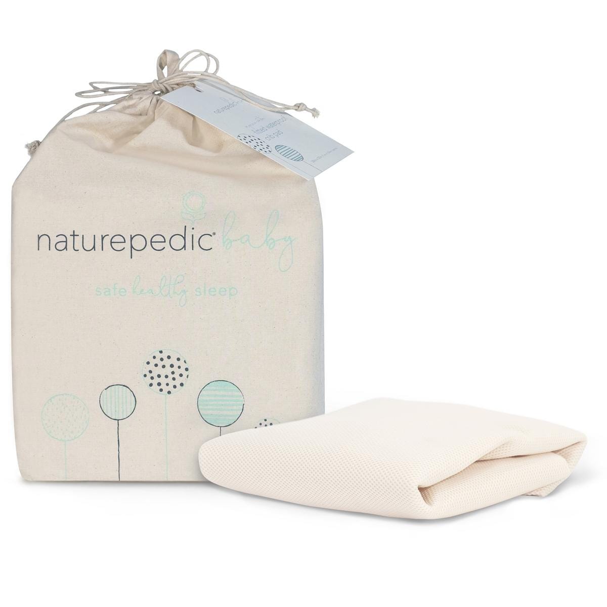Naturepedic Breathable Mini Crib Mattress Cover - Natural - PC46-MN