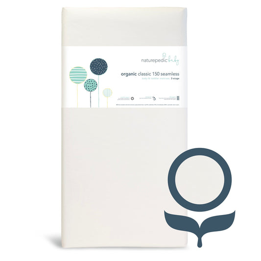 Naturepedic MC32 Seamless Organic Cotton Classic Crib Mattress - MC32