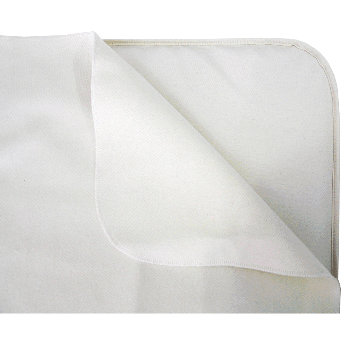 Naturepedic Non-Waterproof Flat Organic Cotton Flannel Pad Crib - Natural - PC62N