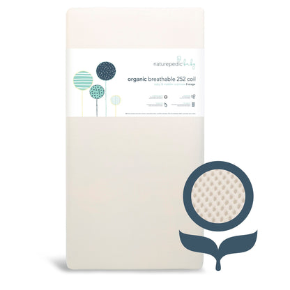 Naturepedic Organic Breathable 2-Stage Baby Innerspring Crib Mattress - MC46C