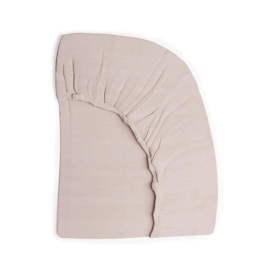 Naturepedic Organic Cotton Fitted Crib Sheet 2-Layer Breathable Muslin - Petal - SC-BREA-PETL