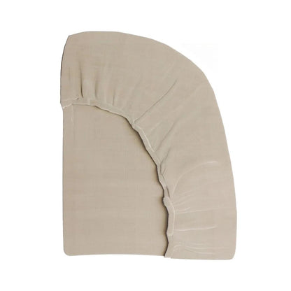 Naturepedic Organic Cotton Fitted Crib Sheet 2-Layer Breathable Muslin - Sand - SC-BREA-SAND