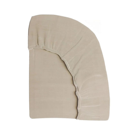 Naturepedic Organic Cotton Fitted Crib Sheet 2-Layer Breathable Muslin - Sand - SC-BREA-SAND