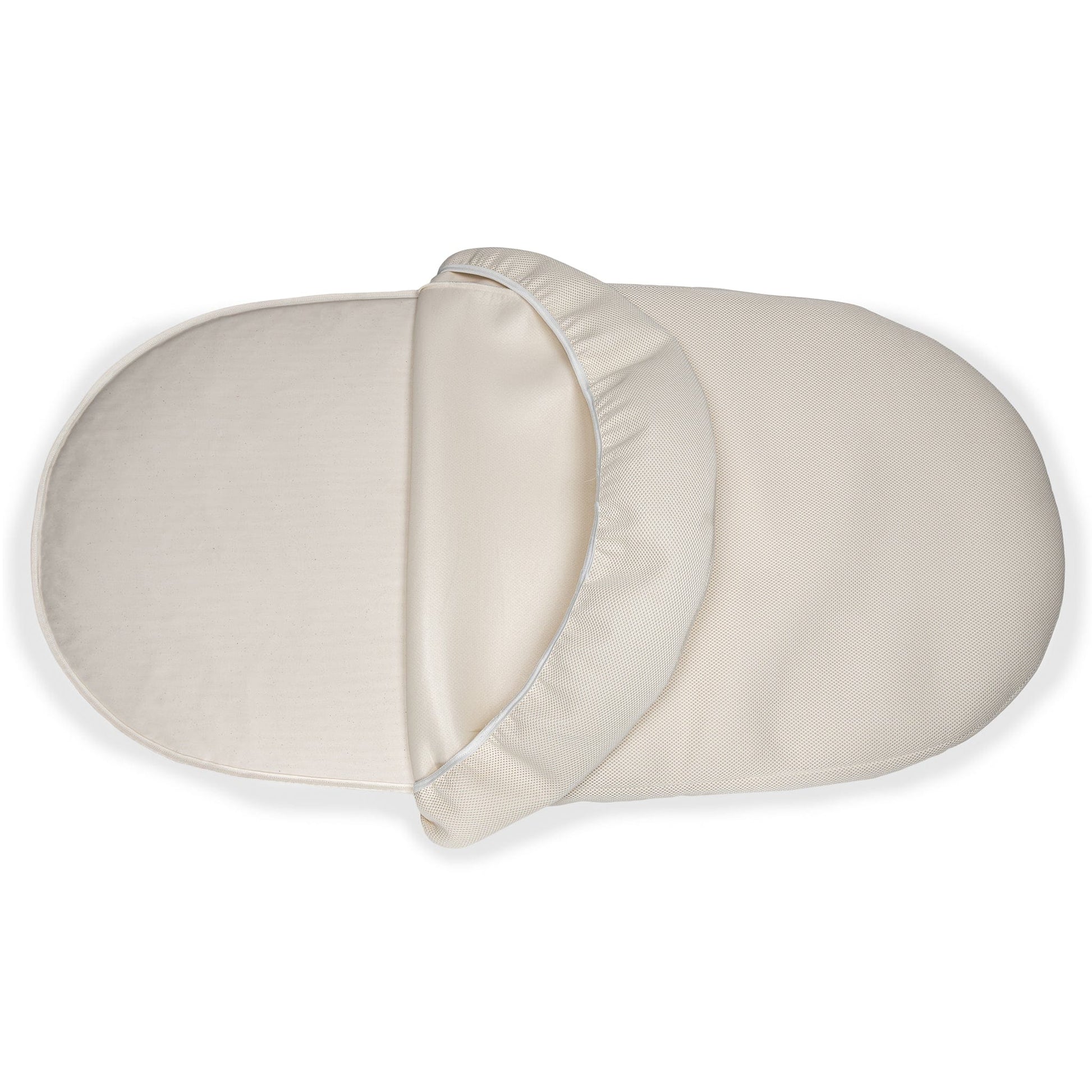 Naturepedic Organic Cotton Oval Crib Mattress with Breathable Cover for Stokke Sleepi V3 - MK46V3