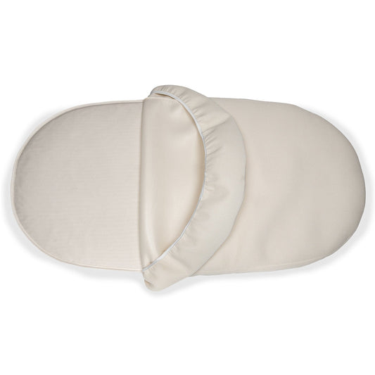 Naturepedic Organic Cotton Oval Crib Mattress with Breathable Cover for Stokke Sleepi V3 - MK46V3