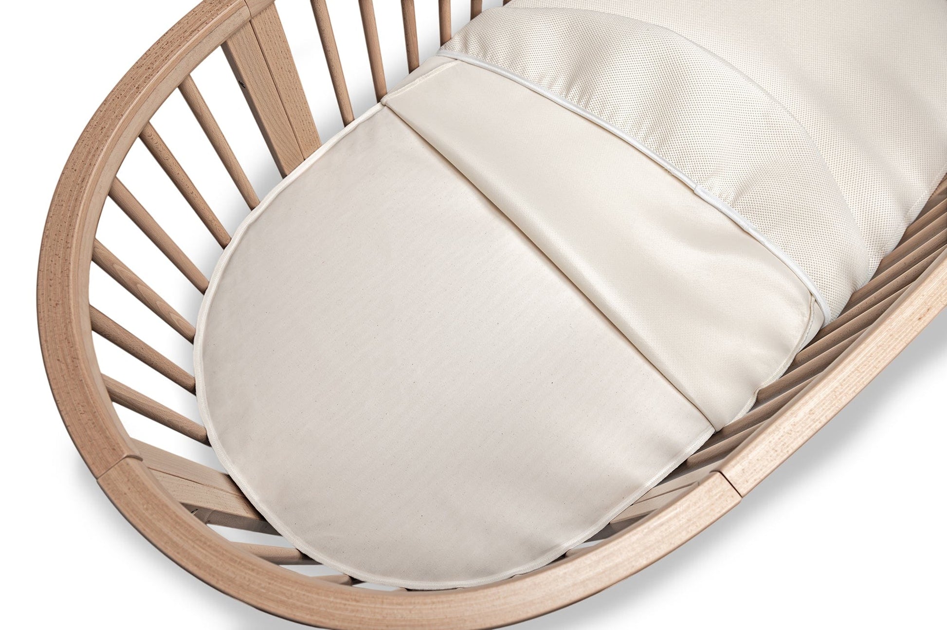 Naturepedic Organic Breathable Oval Crib Mattress (For Stokke Sleepi Bed V3)