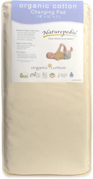 Naturepedic Organic Cotton Travel Changing Pad - Brown / Natural - CH40