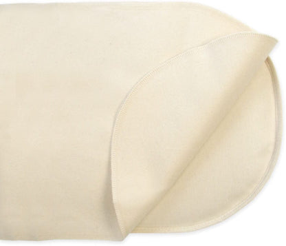 Naturepedic Organic Cotton Waterproof Flat Oval Bassinet Pad - Natural - PB64W