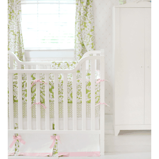 New Arrivals Bloom in Apple 4 Piece Crib Bedding Set - NA-BLMA-4PC