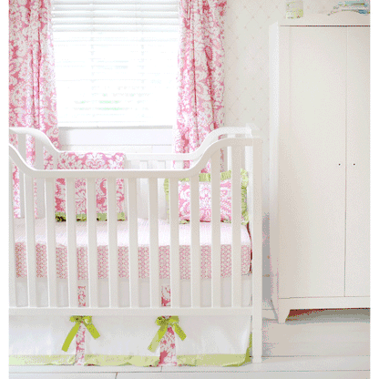 New Arrivals Bloom in Pink 2 Piece Crib Bedding Set
