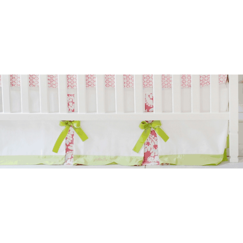 New Arrivals Bloom in Pink Crib Skirt