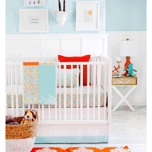 New Arrivals Carnival 2 Piece Crib Bedding Set