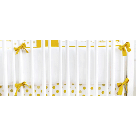 New Arrivals Gold Rush Crib Bumper