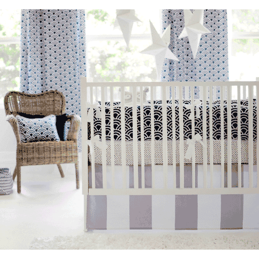 New Arrivals Hampton Bay 3 Piece Crib Bedding Set - NA-HAMP-3PC