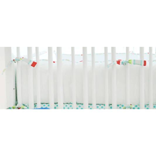 New Arrivals Jellybean Parade Crib Bumper