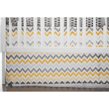 New Arrivals Mellow Yellow Crib Skirt