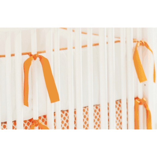 New Arrivals Orange Crush Crib Bumper