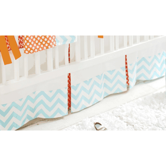 New Arrivals Orange Crush Crib Skirt