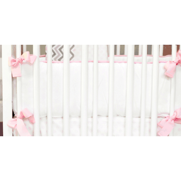 New Arrivals Peace, Love & Pink Crib Bumper
