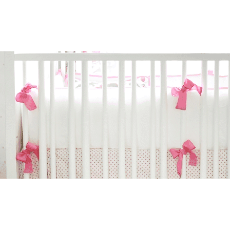 New Arrivals Ragamuffin Pink Crib Bumper