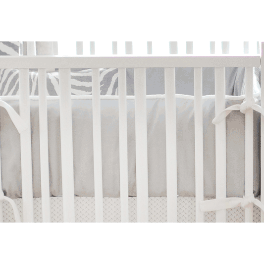 New Arrivals Safari in Gray Crib Bumper