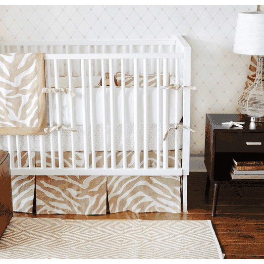 New Arrivals Safari Sand 3 Piece Baby Crib Bedding Set - NA-SAFS-3PC