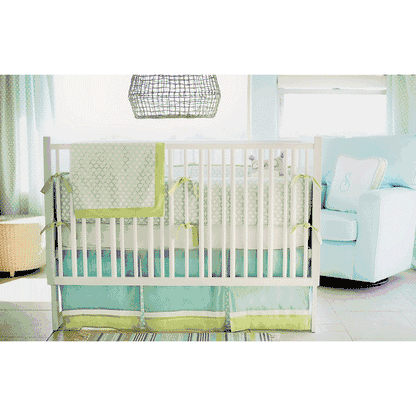 New Arrivals Sprout 4 Piece Baby Crib Bedding Set - NA-SPROUT-4PC