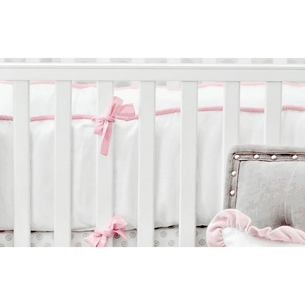 New Arrivals Stella Gray Crib Bumper - NA-STELLA-BUM
