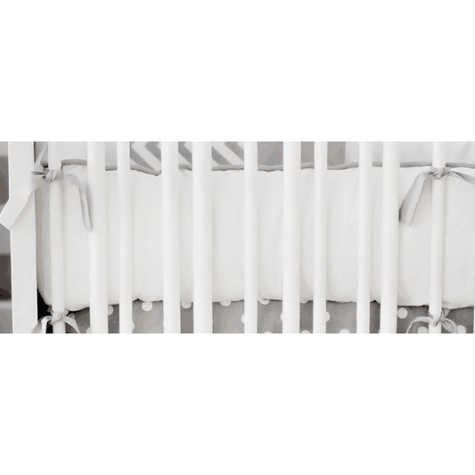 New Arrivals Zig Zag Grey Crib Bumper - NA-ZZGREY-BUM