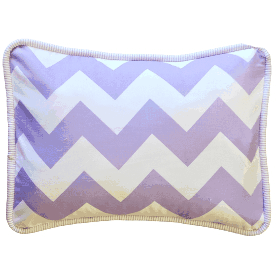 New Arrivals Zig Zag Lavender Throw Pillow - 16 x 16 - NA-ZZL-TP