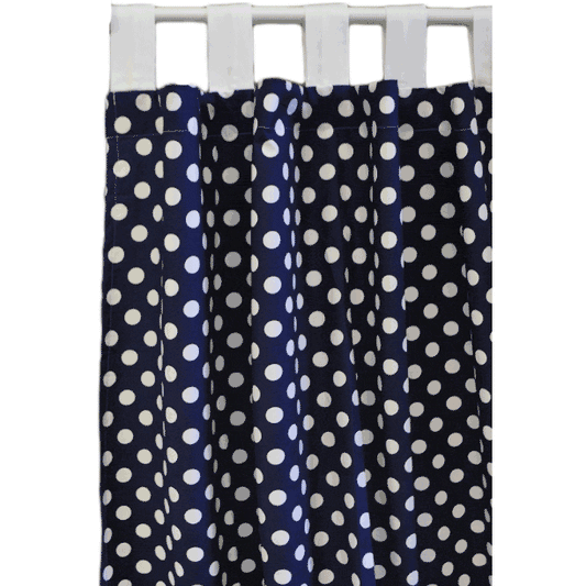 New Arrivals Zig Zag Navy Window Panels - NA-ZZNAVY-WP