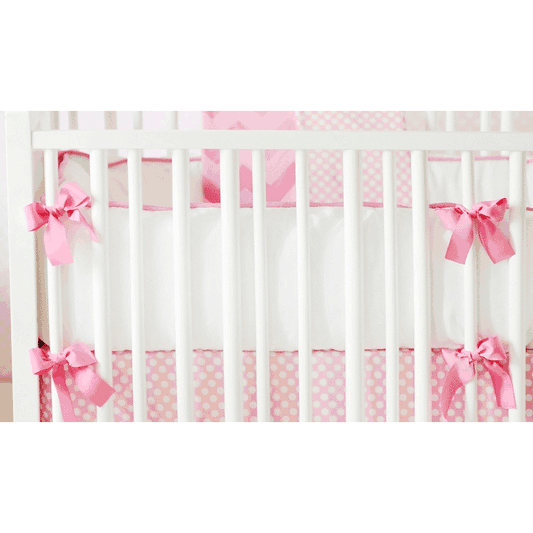 New Arrivals Zig Zag Pink Sugar Crib Bumper