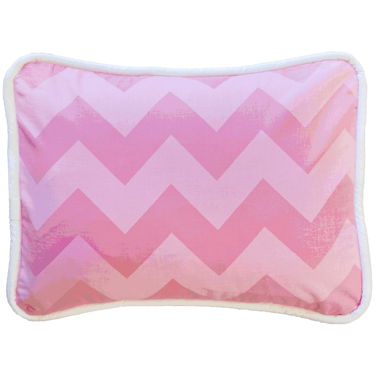 New Arrivals Zig Zag Pink Sugar Throw Pillow - 16 x 16 - NA-ZZPKS-TP