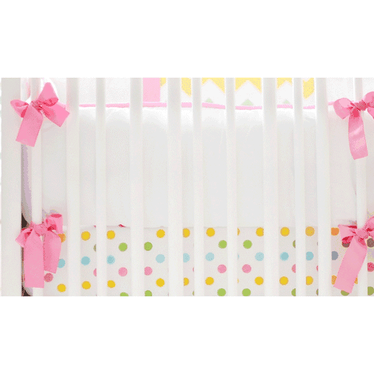 New Arrivals Zig Zag Rainbow Crib Bumper