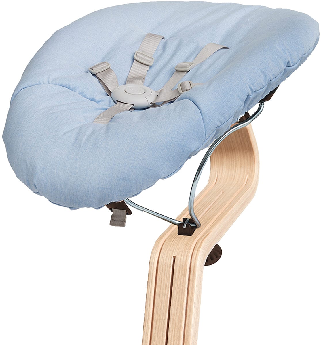 Nomi Baby Base 2.0 Bouncer - Coffee with Blue Cushion - 18-8513007