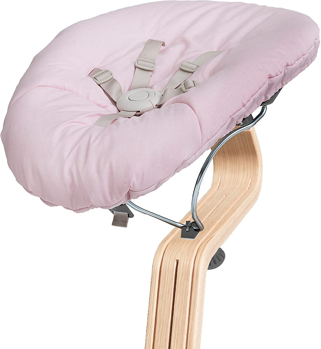Nomi Baby Base 2.0 Bouncer - Gray with Pink Cushion - 18-8518006