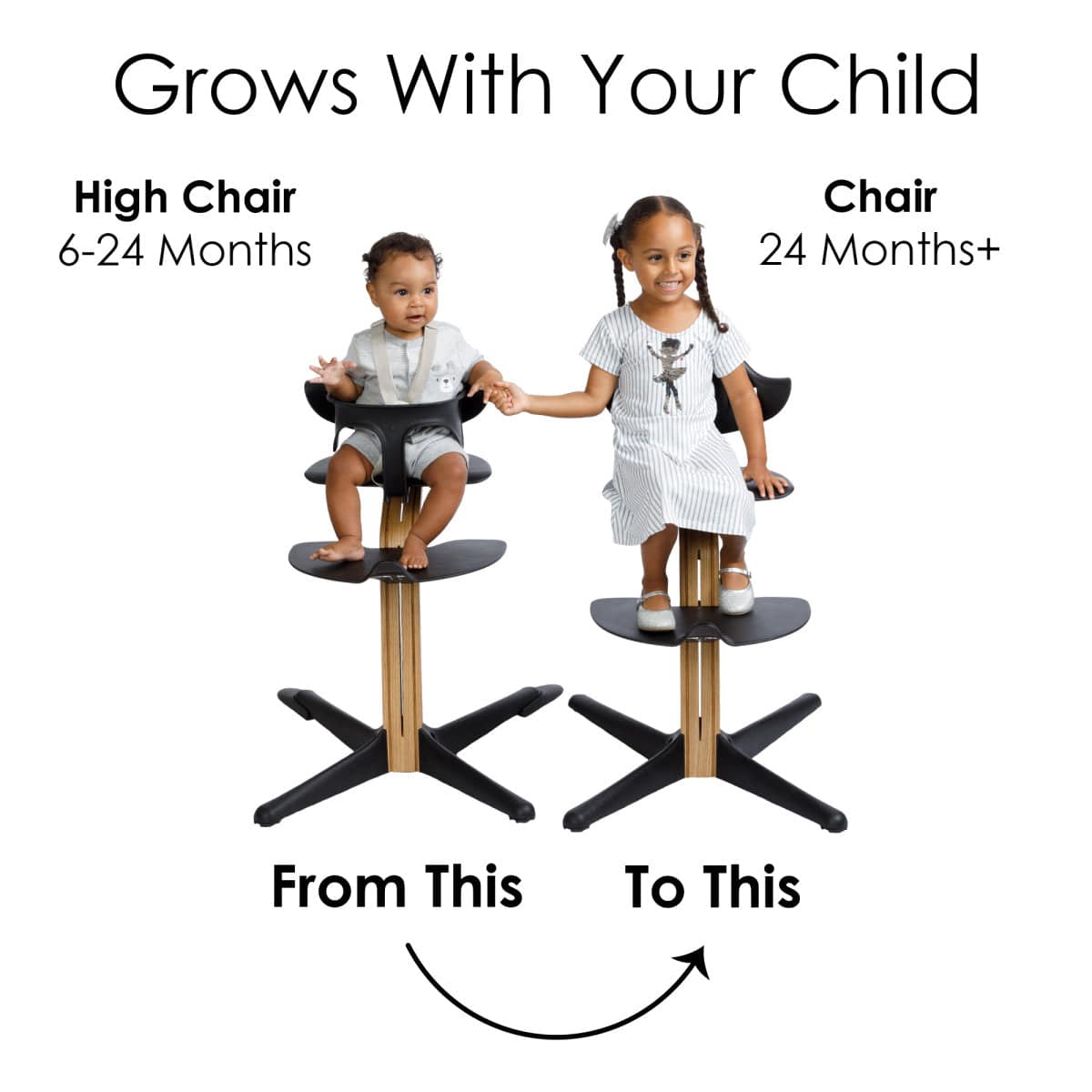 Nomi Highchair - Ocean/Natural Oak - 18-2101063