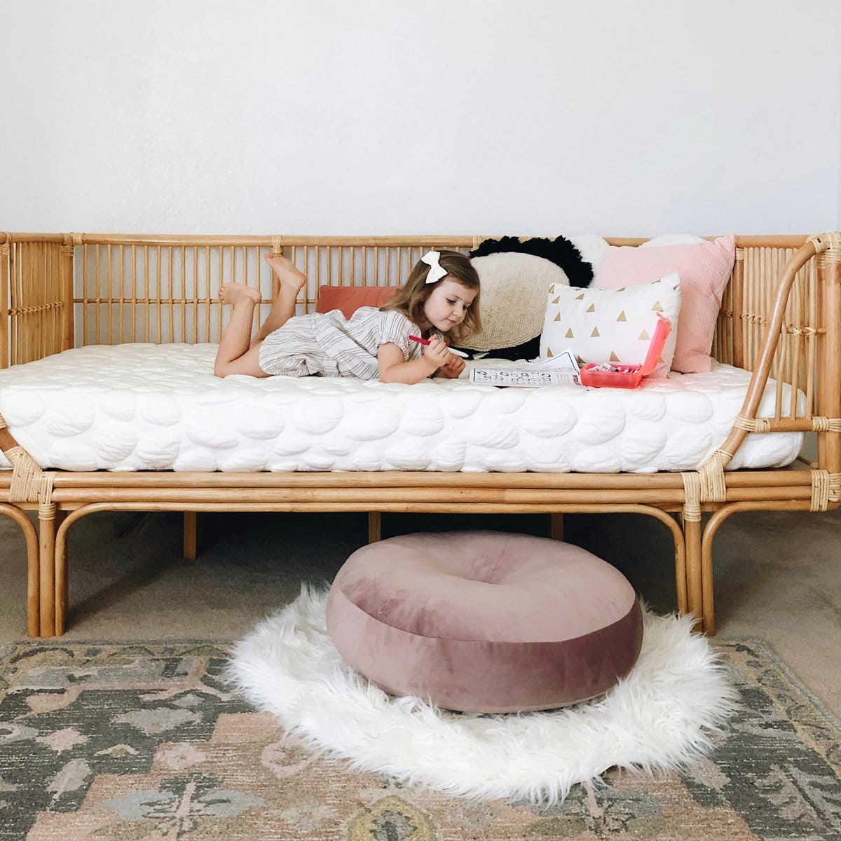 Nook Pebble Twin Mattress - Cloud - TWN-PEB-CLD