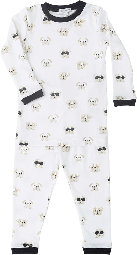 Noomie 2 Piece Pajamas - Black Bulldog (6Y) - 1812-39-6