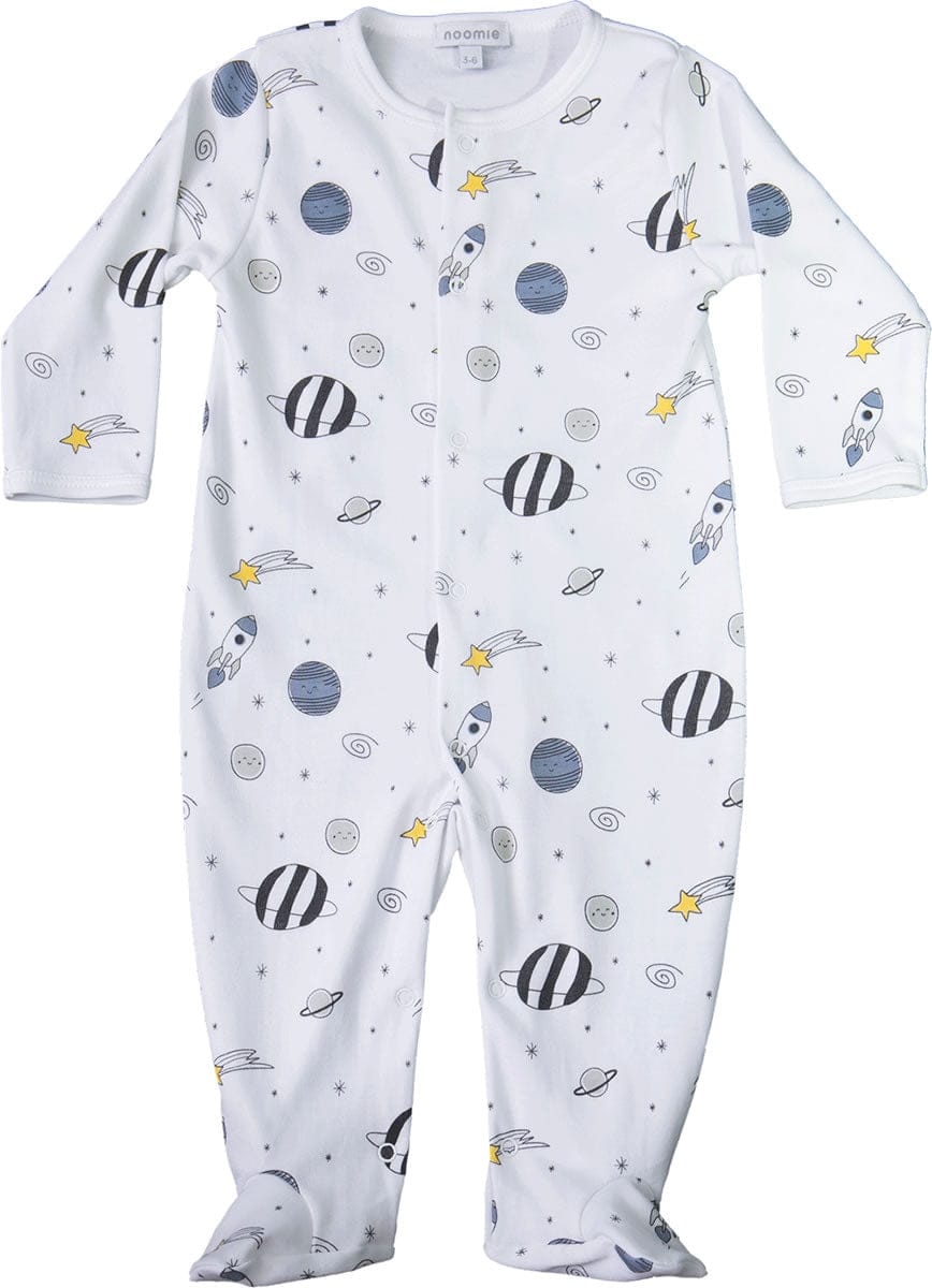 Noomie Snap Footie - Blue Universe (6-9M) - 1801-63-6-9