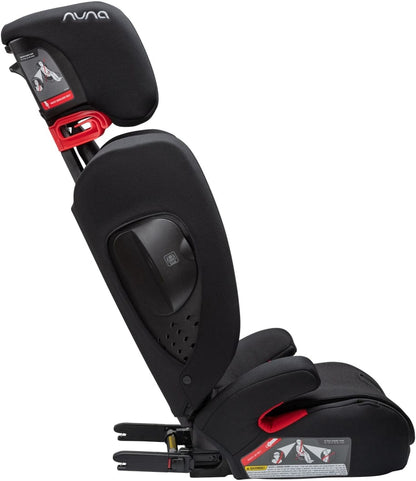 Nuna AACE Flame-Retardant Free Back Belt Positioning Booster Car Seat - Caviar - CS07007CVR