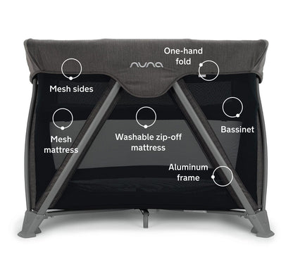 Nuna COVE Aire Go Playard - Caviar - TC11203CVR