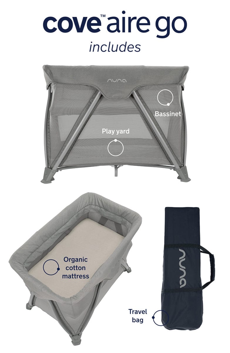 Nuna COVE Aire Go Playard - Frost - TC11203FRT