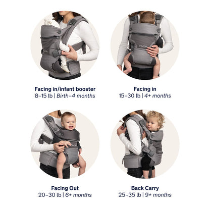 Nuna CUDL 4 in 1 Baby Carrier - Softened Denim - BC13902SDN