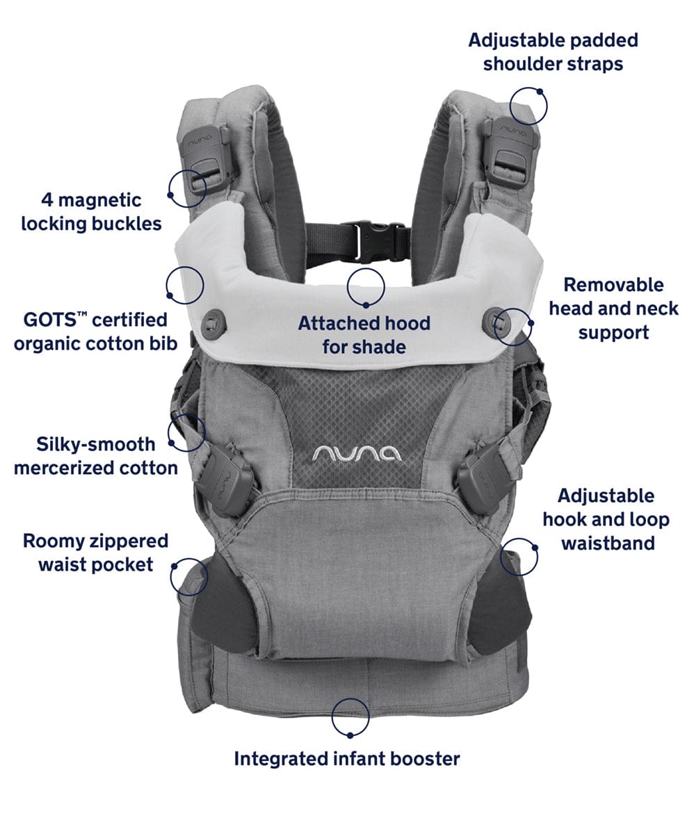 Nuna CUDL 4 in 1 Baby Carrier - Softened Denim - BC13902SDN