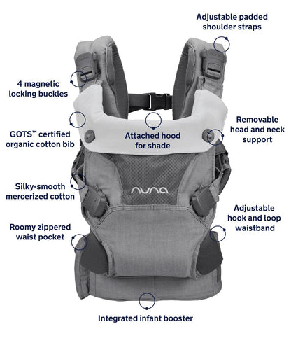 Nuna CUDL 4 in 1 Baby Carrier - Softened Denim - BC13902SDN